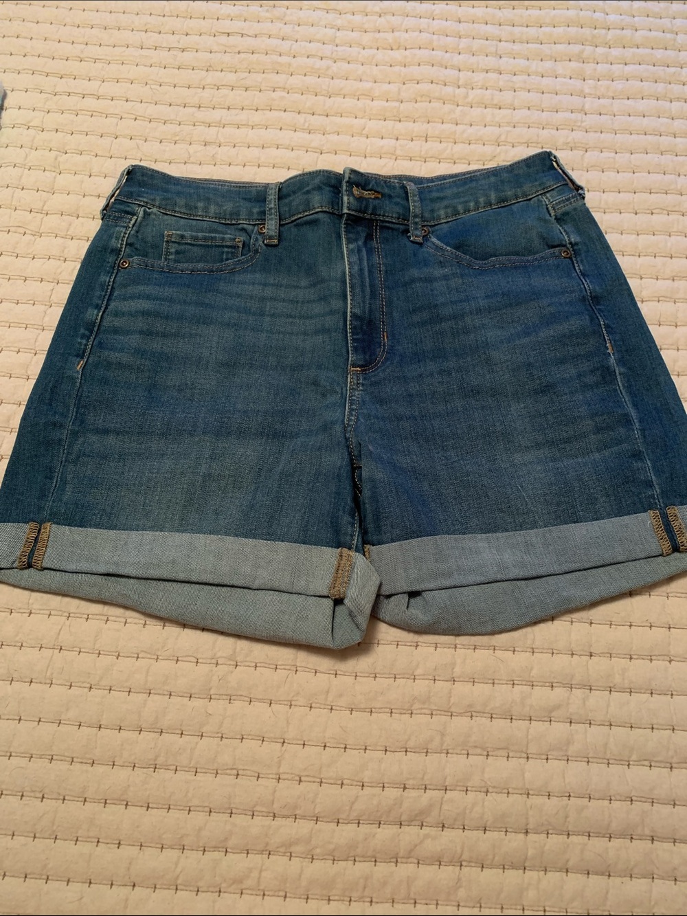 Sonoma Blue Rolled Cuff Denim Shorts